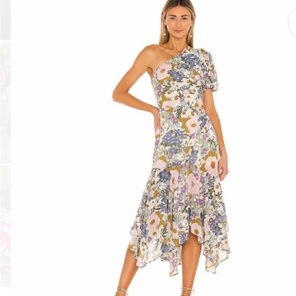 Astr the Label Santorini One Shoulder MIDI Dress-MM17